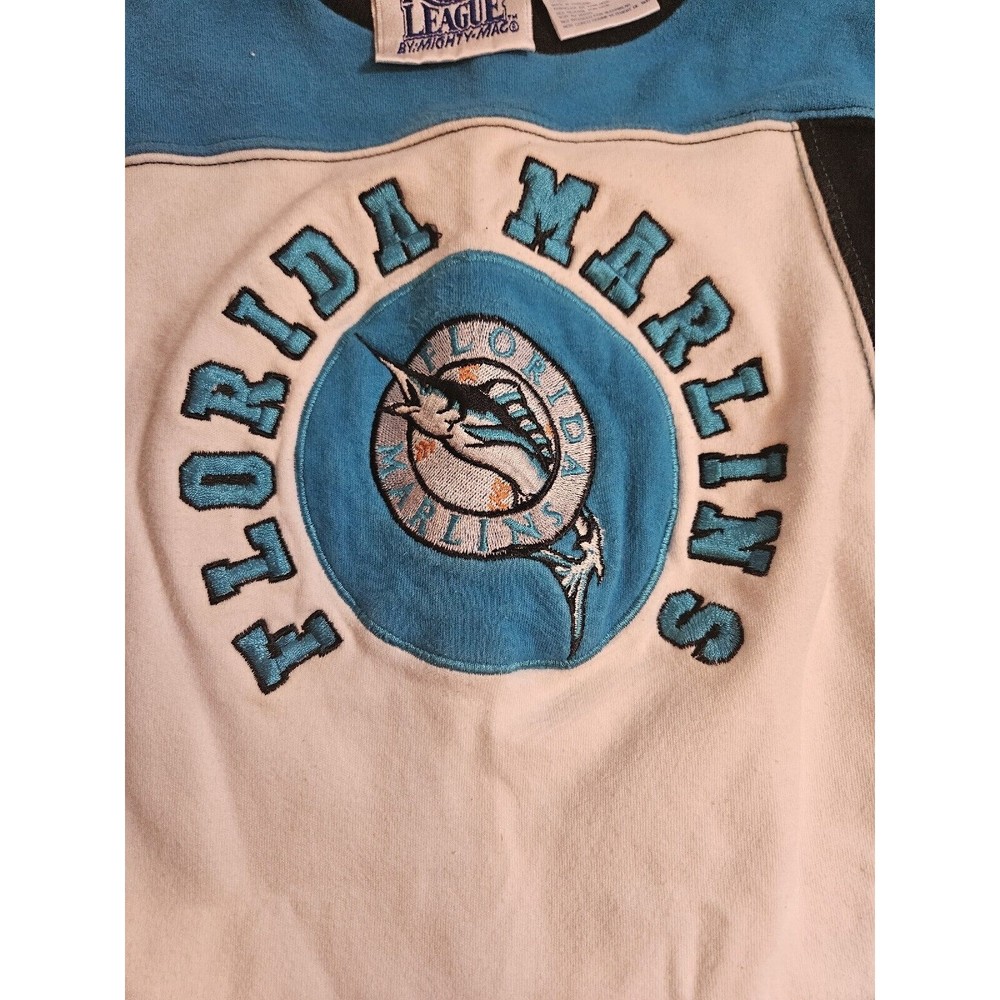 Vintage 6/9 month Mighty Mac Rookie League MLB Sleeper Florida Marlins - Picture 2 of 4